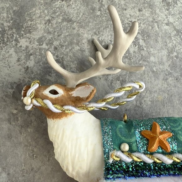 2021 Hallmark Keepsake Father Christmas’s Reindeer Limited Edition Ornament - Picture 5 of 6